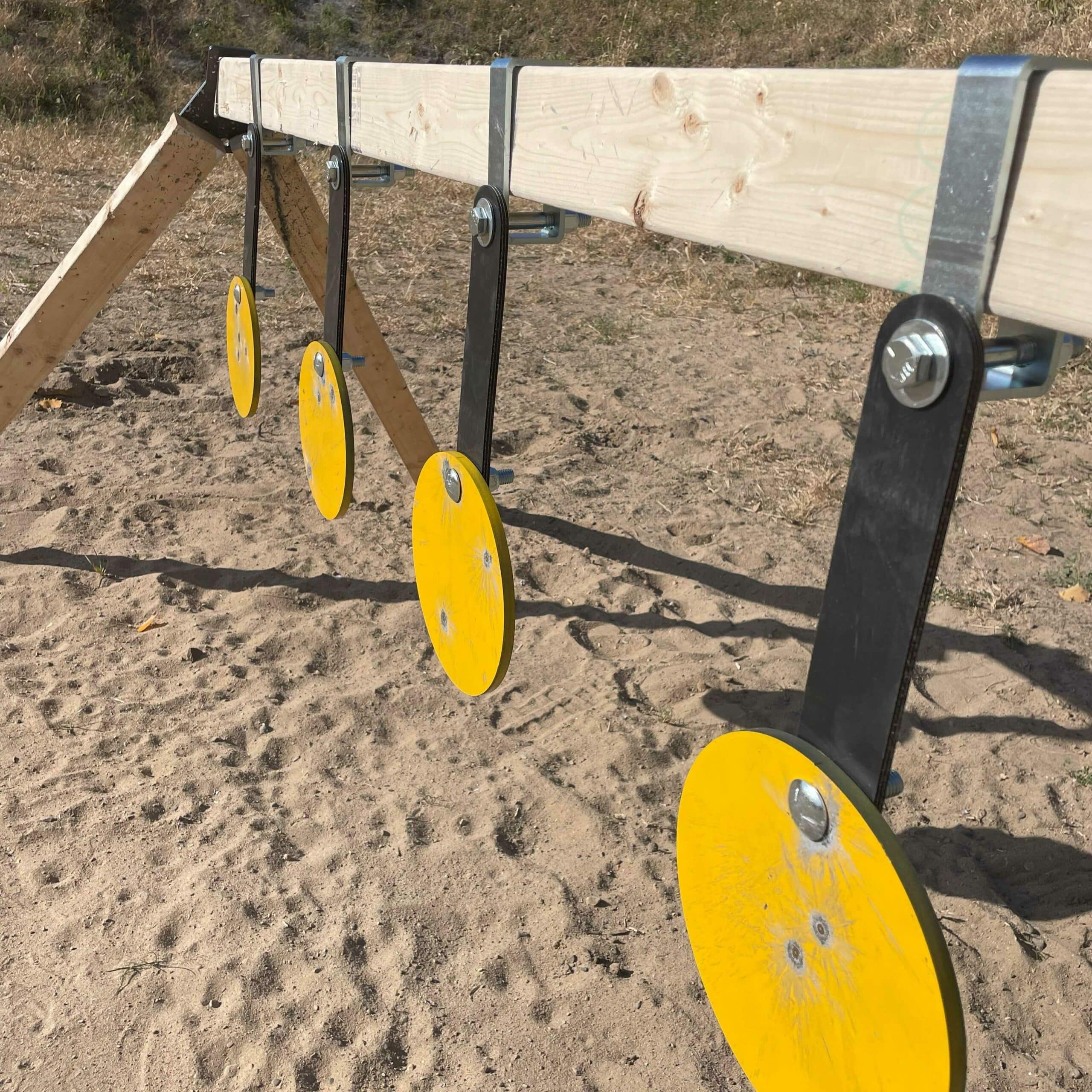 swinging steel plate rack angle