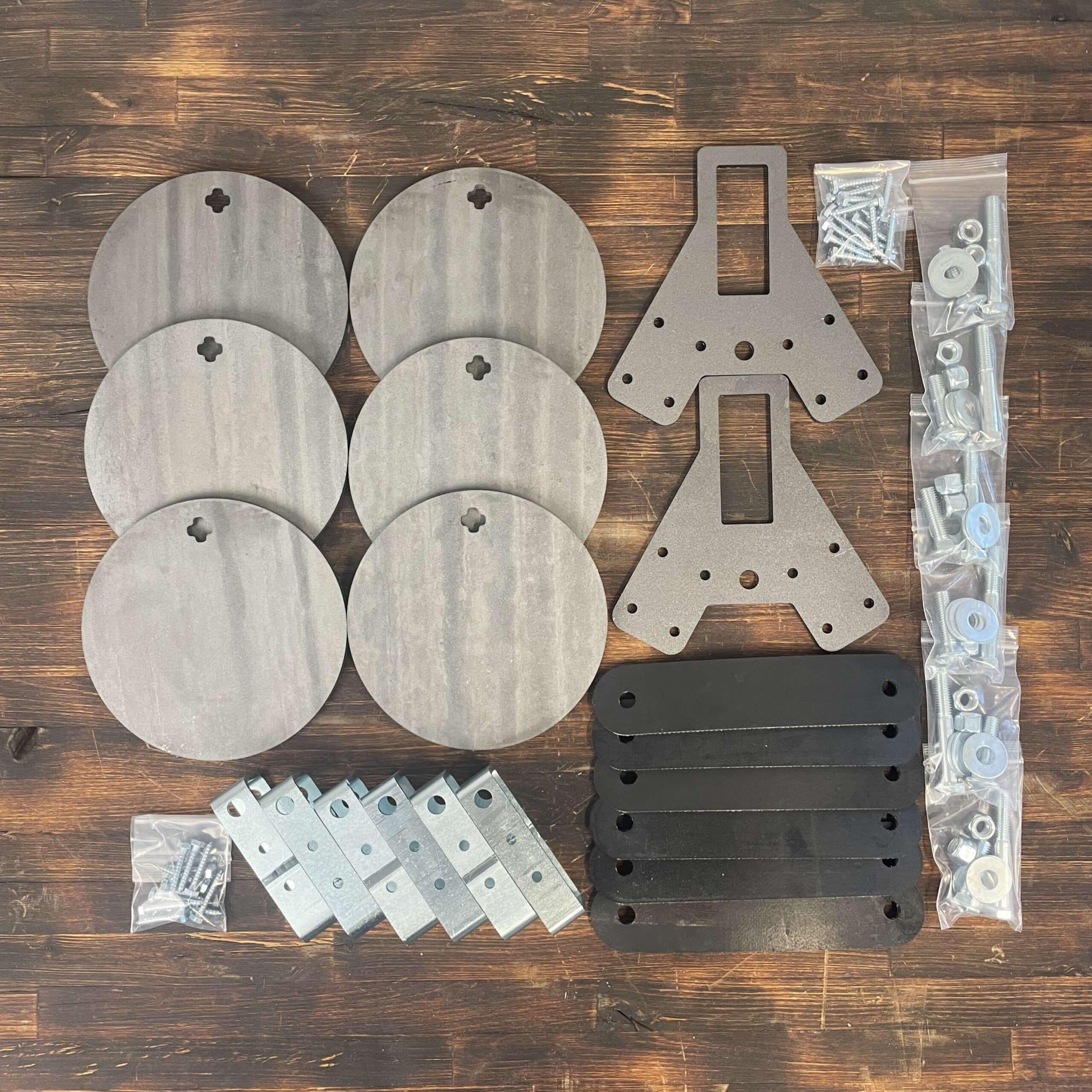 6 target swinging plate rack