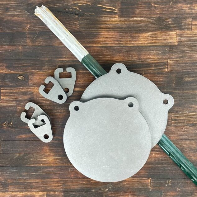 1/2″ AR500 10″ Gong and Fence Post Hanger – 2 Pack