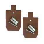 9"x15" AR550 static 2 pack with T post Hanger