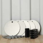3/8" Steel Target 8" Static and T Post Hanger 5-Pack