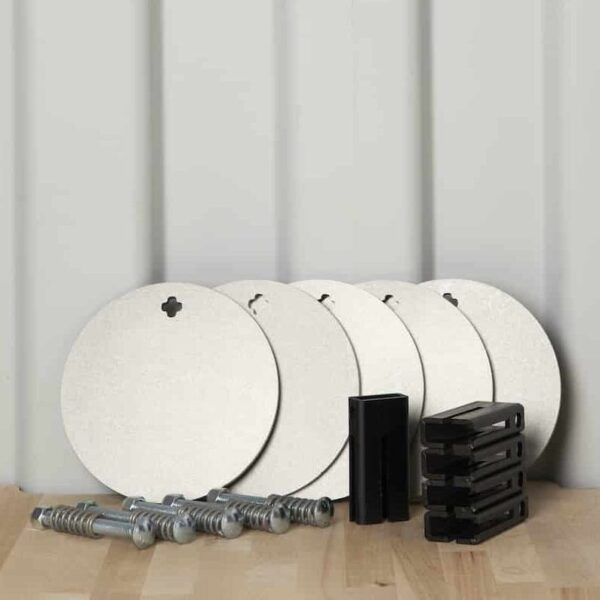 3/8″ AR500 Steel 8″ Static and T Post Hanger 5-Pack