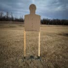 Combo stand with cardboard target