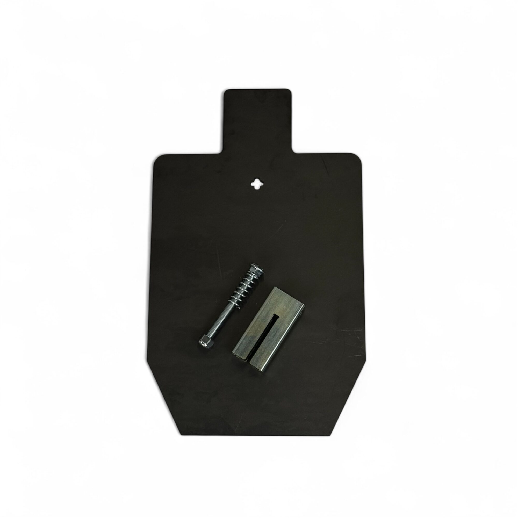 AR500 Silhouette Target Bundle – ½″ Plate & Patented T-Post Hanger