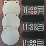 1/2" AR500 Steel Gong 8" Targets and Kits - 3 Pack SURPLUS