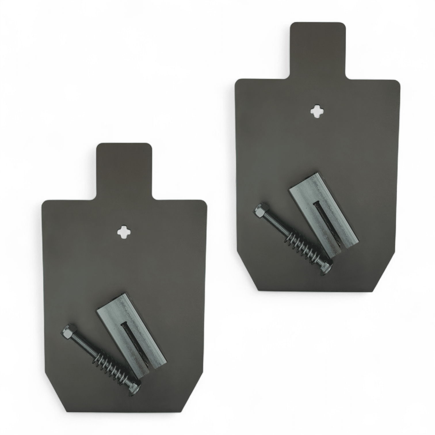 1/2″ AR500 Steel Target – 9″ X 15″ Static Two Pack Silhouette With T Post Hangers