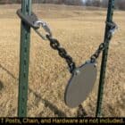 Example of T Post Gong Hangers