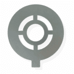 6.5" inch target painting stencil