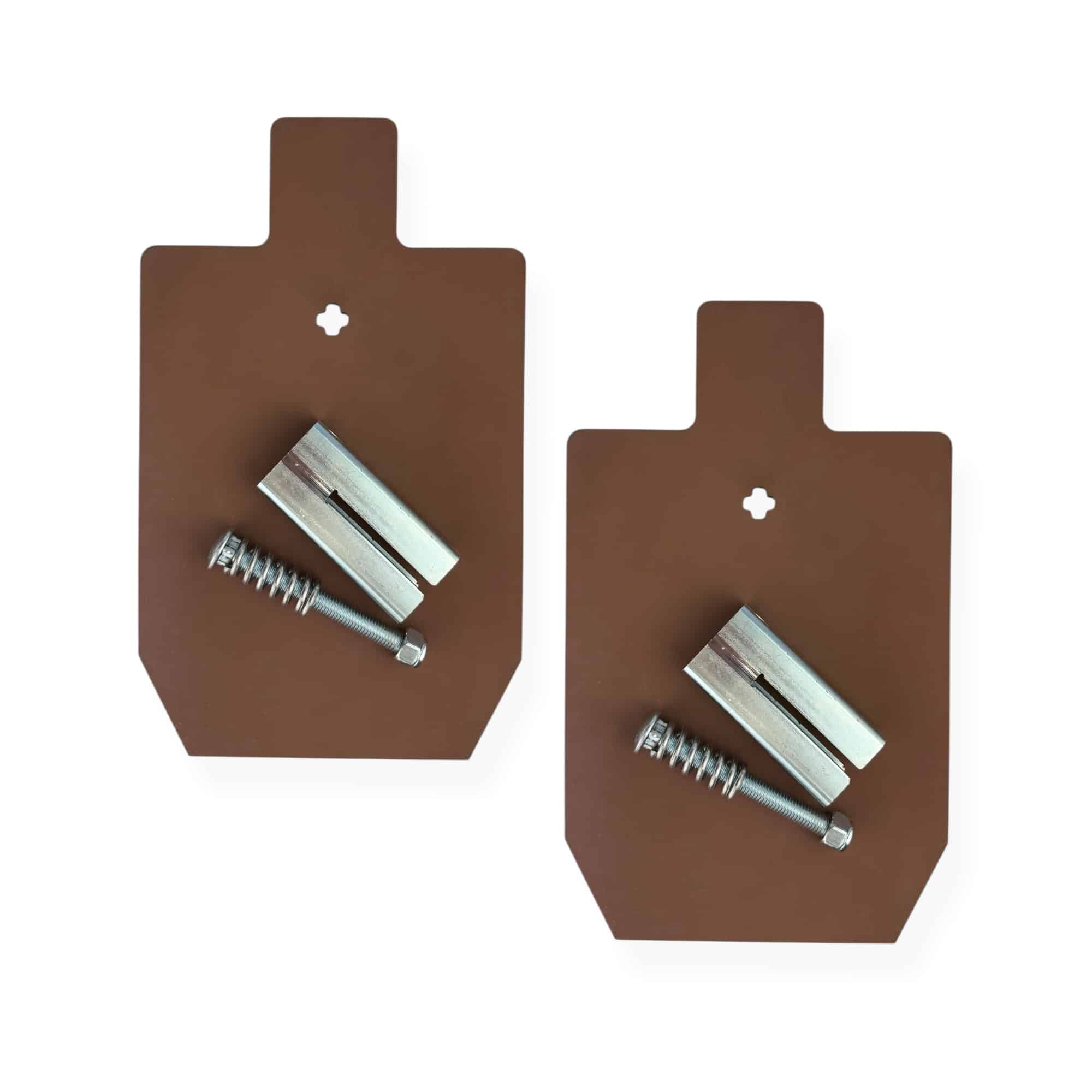 9"x15" AR550 static 2 pack with T post Hanger