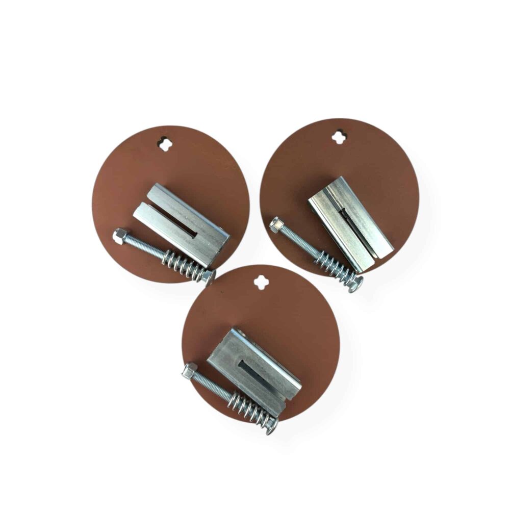 3-Pack Hardox® Crazy 8’s ½” AR550 Steel Round Target and T-Post Hanger System