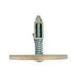 Aerial photo of target on t post hanger on t post