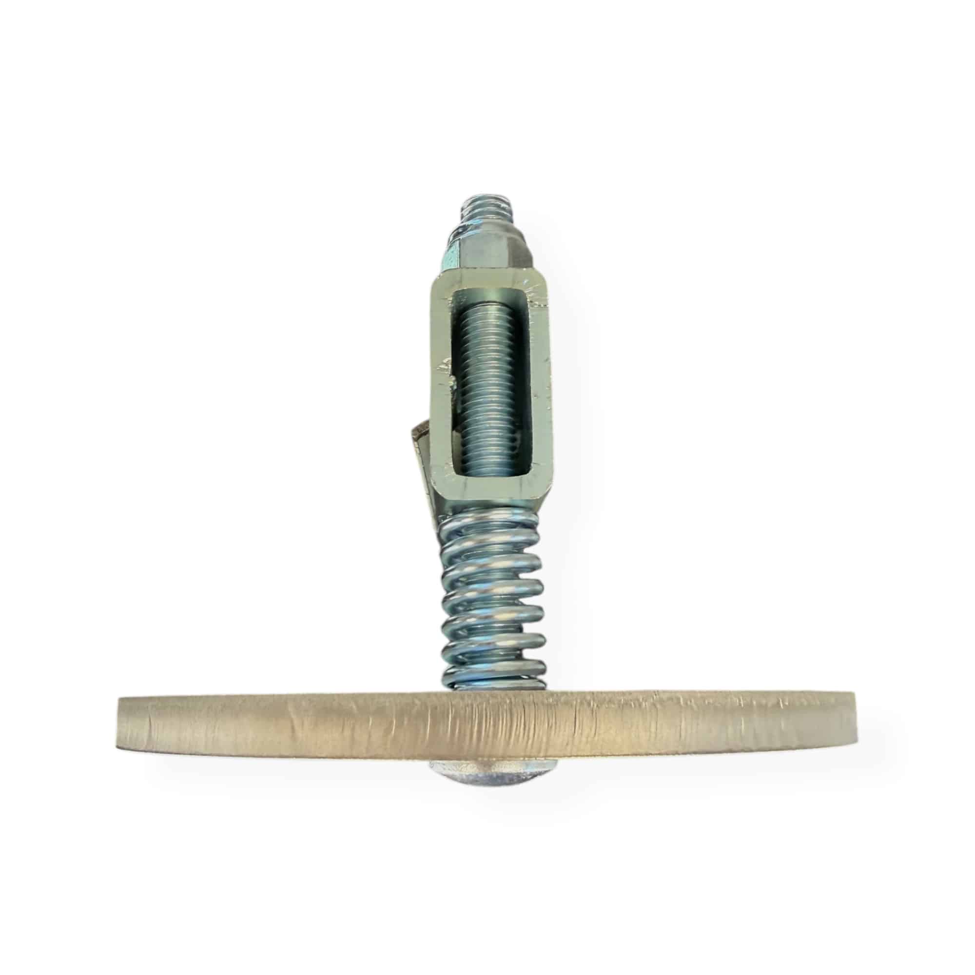 Aerial photo of target on t post hanger on t post