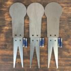 3 steel popper targets
