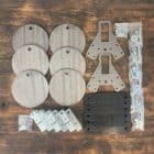 6 target swinging plate rack