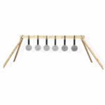 6 target swinging plate rack