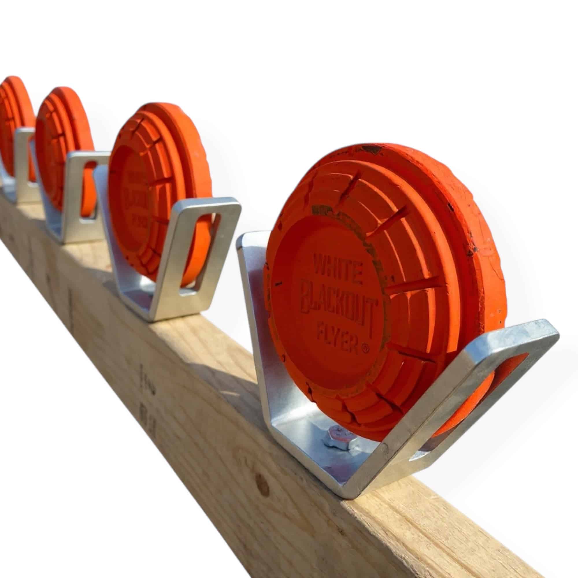 Clay Pigeon Bracket Set – Reactive AR500 Target Holders (5 Pack)