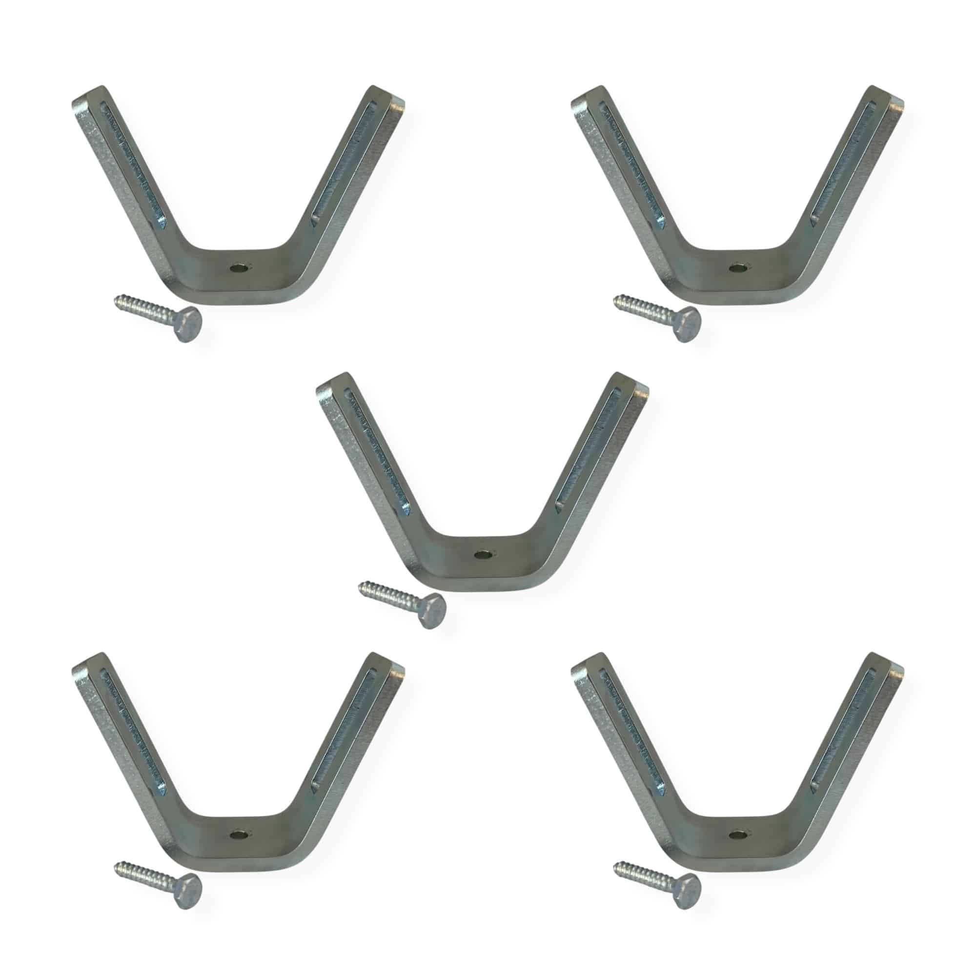 Close-up of Clay Pigeon Bracket mounting hardware and AR500 steel finish